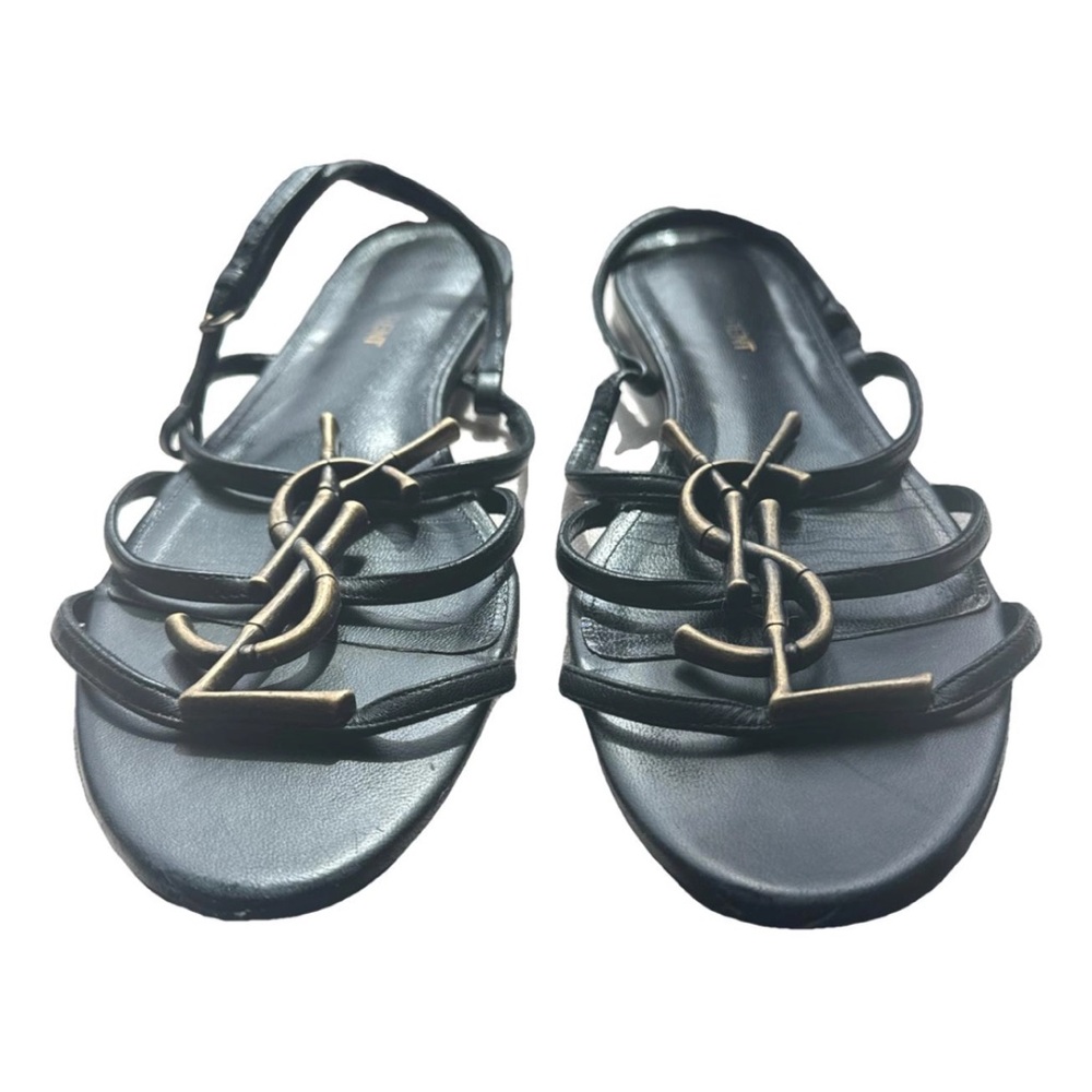 Saint Laurent Leather Sandals 39 1/2